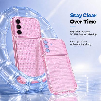 For Galaxy A27 5G / M47 5G Sparkling Diamond Glitter Airbag Phone Case - Pink - EDA009989805C