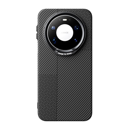 For Huawei Mate 80 Pro Max ABEEL Lightweight Zero Feel Series Lyocell Fiber Water Adhesive Magnetic Phone Case - Small Meander Carbon Fiber - EDA009990401C
