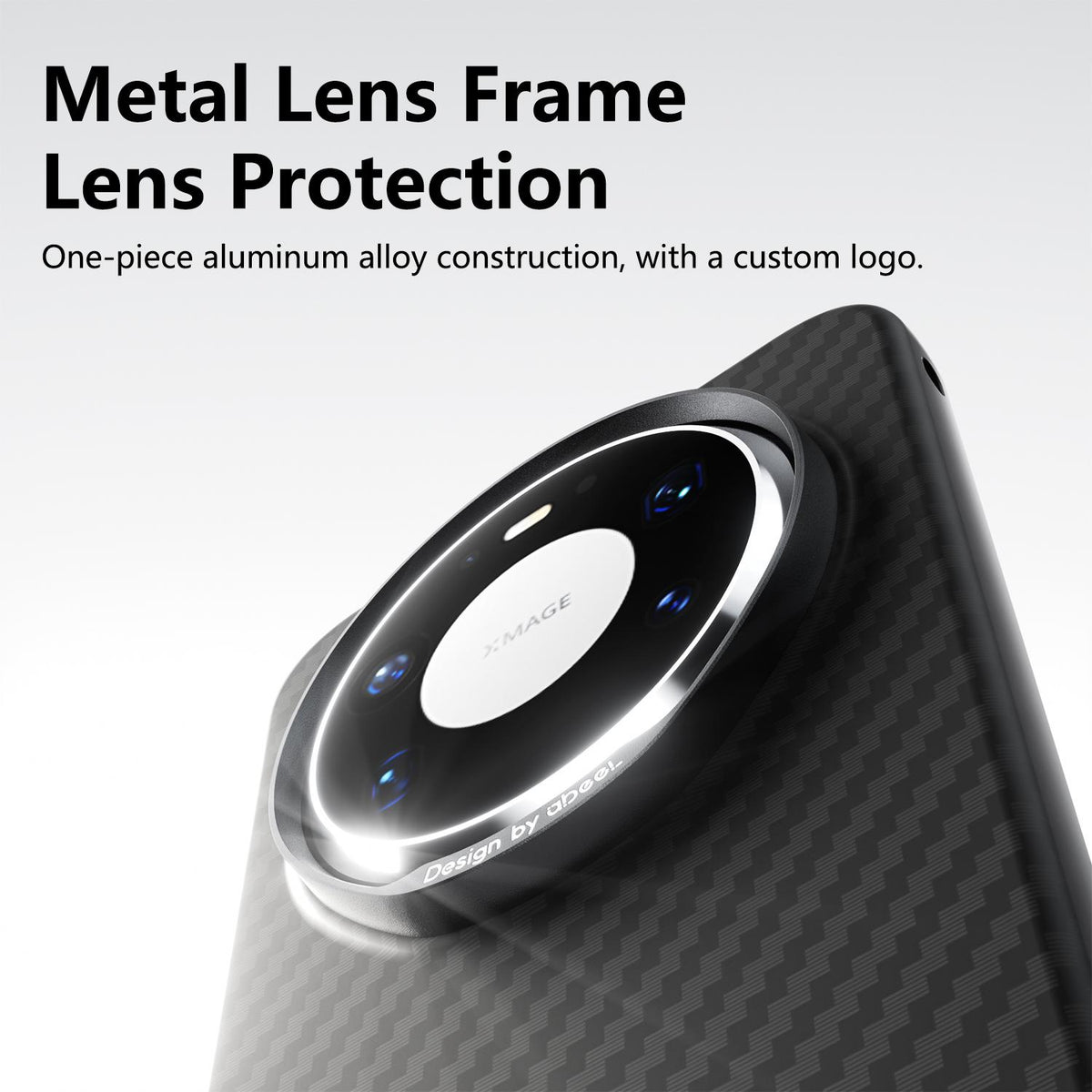 For Huawei Mate 80 Pro Max ABEEL Lightweight Zero Feel Series Lyocell Fiber Water Adhesive Magnetic Phone Case - Small Meander Carbon Fiber - EDA009990401C