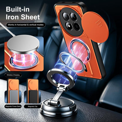 For Redmi Note 15 Global 164mm / Poco M8 5G Sliding Camshield Holder Magnetic Phone Case(Orange)