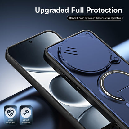 For Redmi Note 15 Global 164mm / Poco M8 5G Sliding Camshield Holder Magnetic Phone Case(Blue)