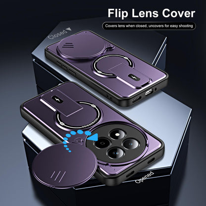 For Redmi Note 15 Global 164mm / Poco M8 5G Sliding Camshield Holder Magnetic Phone Case(Purple)