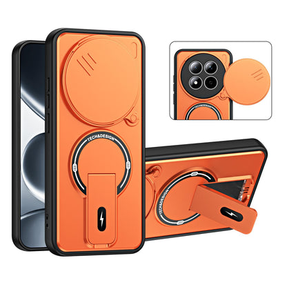 For Redmi Note 15 Pro 4G Global 163.2mm Sliding Camshield Holder Magnetic Phone Case(Orange)