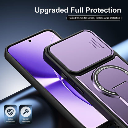 For Redmi Turbo 5 Max / Poco X8 Pro Max Sliding Camshield Holder Magnetic Phone Case(Blue)