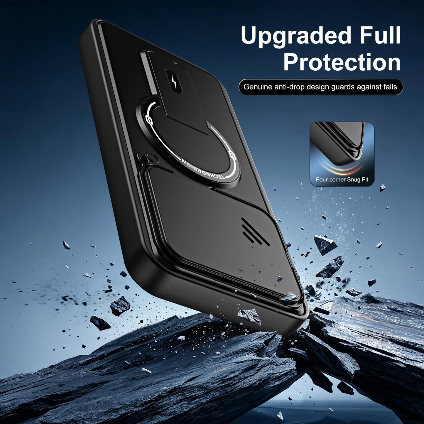 For Xiaomi 15T Pro 5G Sliding Camshield Holder Magnetic Phone Case(Orange)