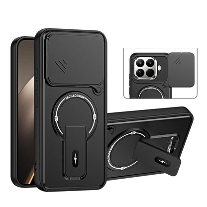 For Xiaomi 15T Pro 5G Sliding Camshield Holder Magnetic Phone Case(Black)