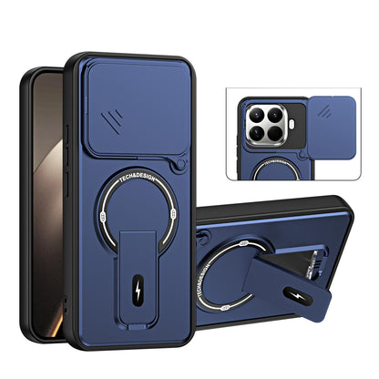 For Xiaomi 15T Pro 5G Sliding Camshield Holder Magnetic Phone Case(Blue)