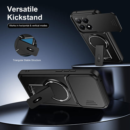 For Xiaomi 17 Sliding Camshield Holder Magnetic Phone Case(Orange)