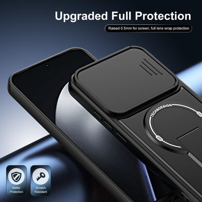For Xiaomi 17 Sliding Camshield Holder Magnetic Phone Case(Orange)