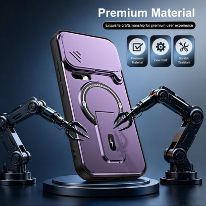 For Xiaomi 17 Pro Sliding Camshield Holder Magnetic Phone Case(Black)