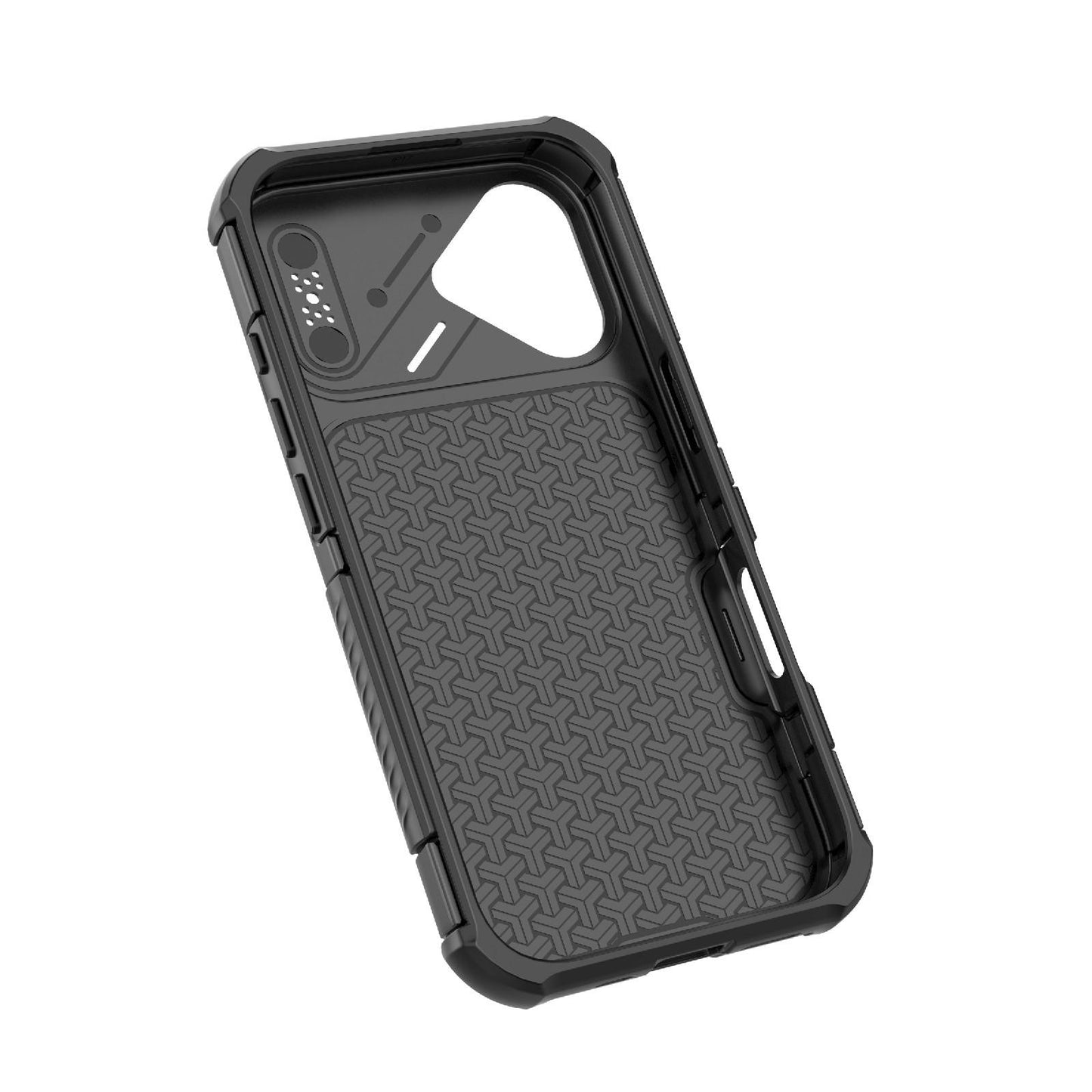 For iPhone 16 Plus Rugged Carbon Fiber Texture Airbag Shockproof Magnetic Phone Case(Black)