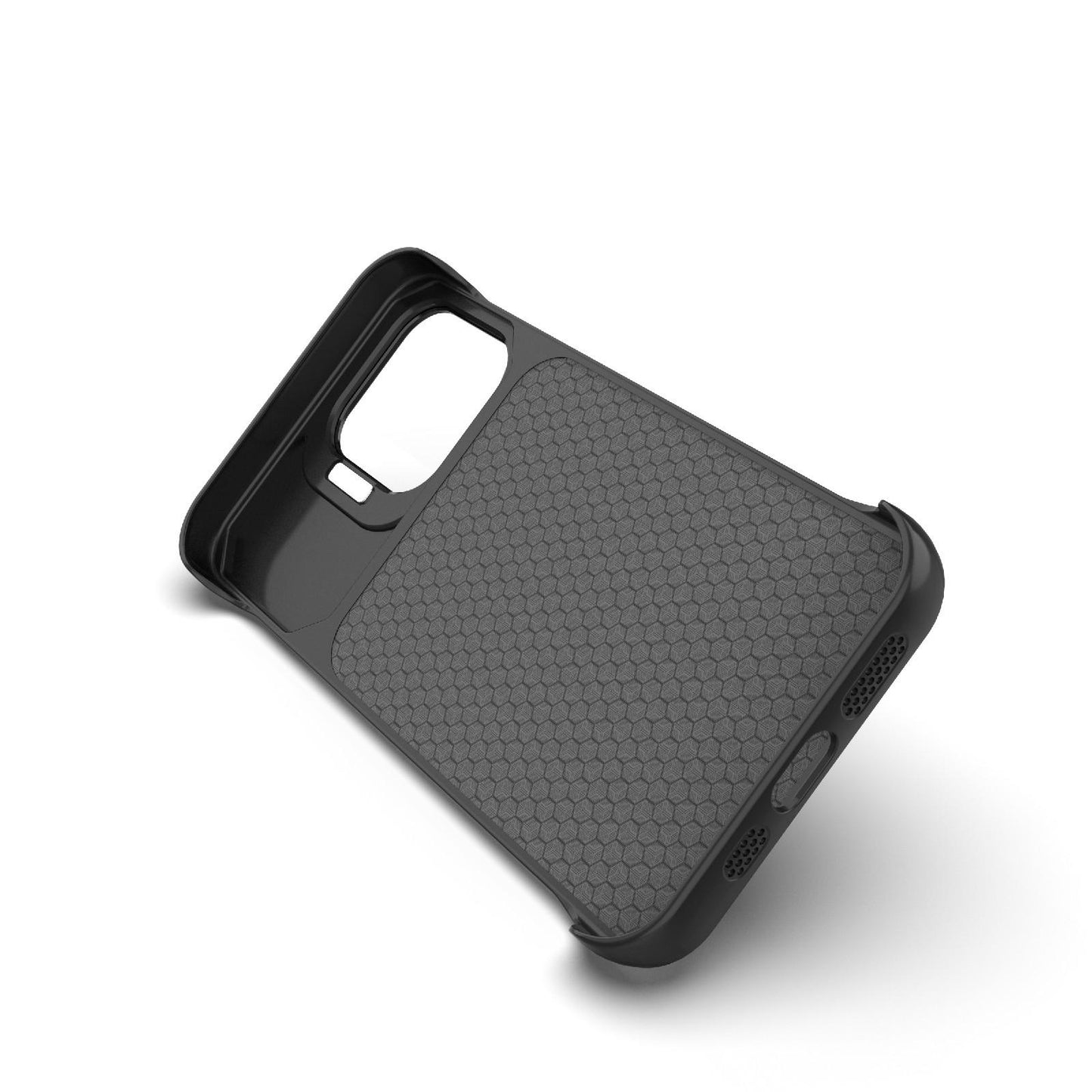 For iPhone 15 Pro Max Frameless Half-Wrapped Carbon Fiber Texture PC Magnetic Phone Case(Silver)