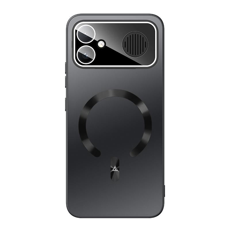 For Redmi K90 Max 5G Ice Magnetic Explosion-proof Lens Film PC Phone Case(Graphite Black)