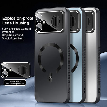 For Redmi K90 Max 5G Ice Magnetic Explosion-proof Lens Film PC Phone Case(Moonlight Blue)