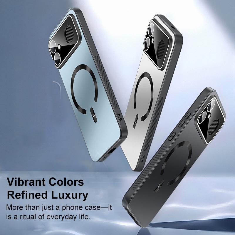 For Redmi K90 Max 5G Ice Magnetic Explosion-proof Lens Film PC Phone Case(Space Silver)