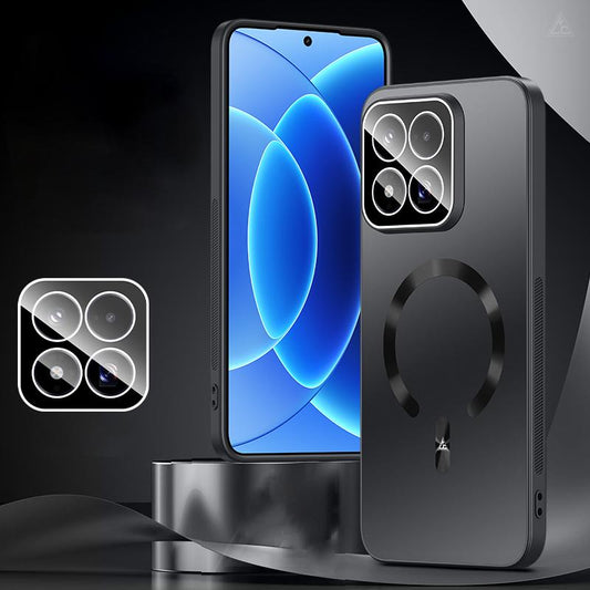For Xiaomi 17 Max 5G Ice Magnetic Explosion-proof Lens Film PC Phone Case(Graphite Black)