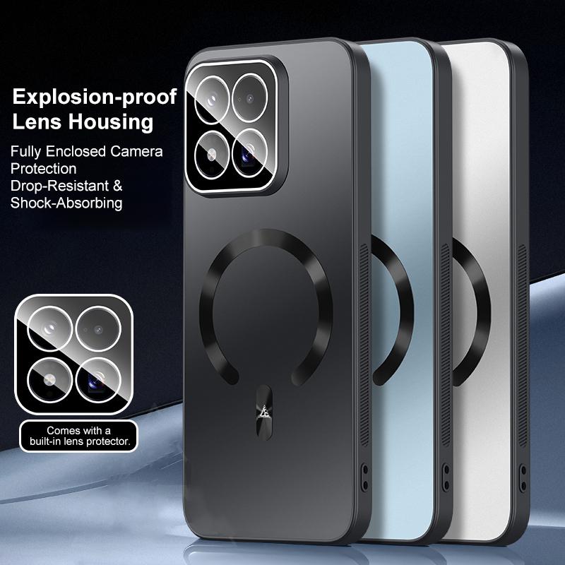 For Xiaomi 17 Max 5G Ice Magnetic Explosion-proof Lens Film PC Phone Case(Space Silver)