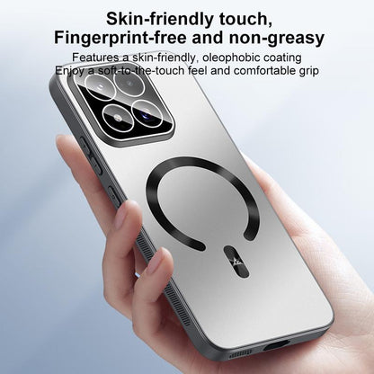 For Xiaomi 17 Max 5G Ice Magnetic Explosion-proof Lens Film PC Phone Case(Space Silver)