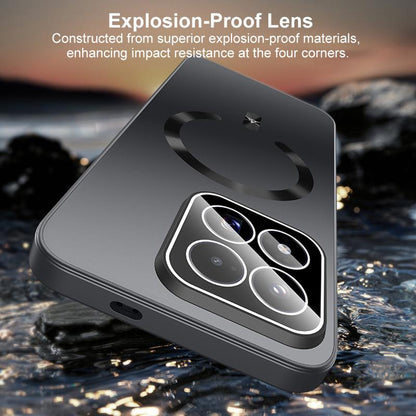 For Xiaomi 17 Max 5G Ice Magnetic Explosion-proof Lens Film PC Phone Case(Space Silver)