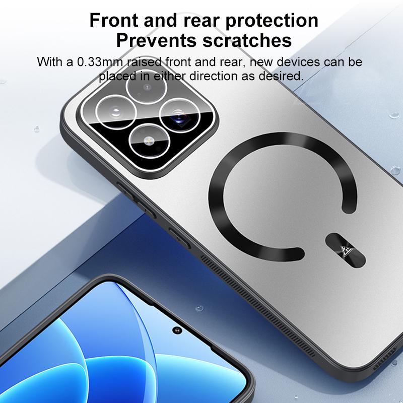 For Xiaomi 17 Max 5G Ice Magnetic Explosion-proof Lens Film PC Phone Case(Space Silver)