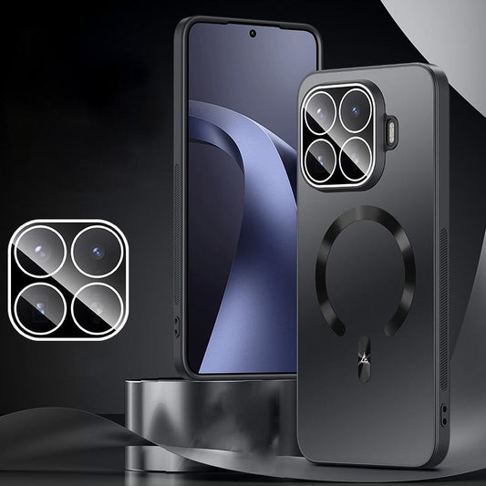For Xiaomi 17T 5G Ice Magnetic Explosion-proof Lens Film PC Phone Case(Graphite Black)