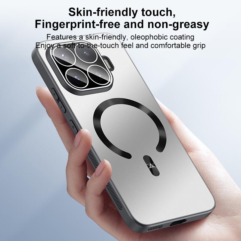 For Xiaomi 17T 5G Ice Magnetic Explosion-proof Lens Film PC Phone Case(Space Silver)