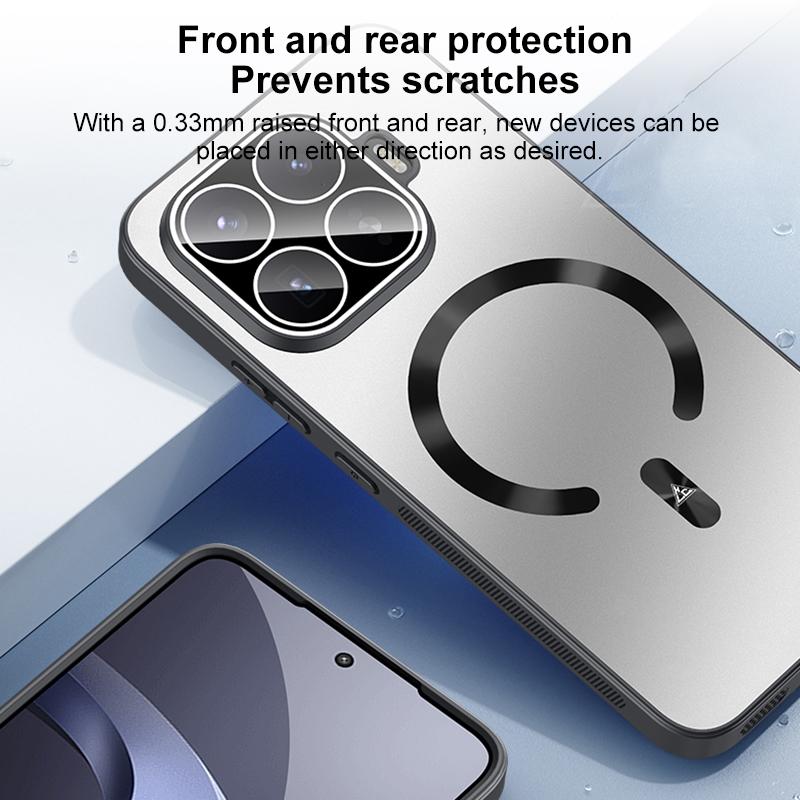 For Xiaomi 17T 5G Ice Magnetic Explosion-proof Lens Film PC Phone Case(Space Silver)