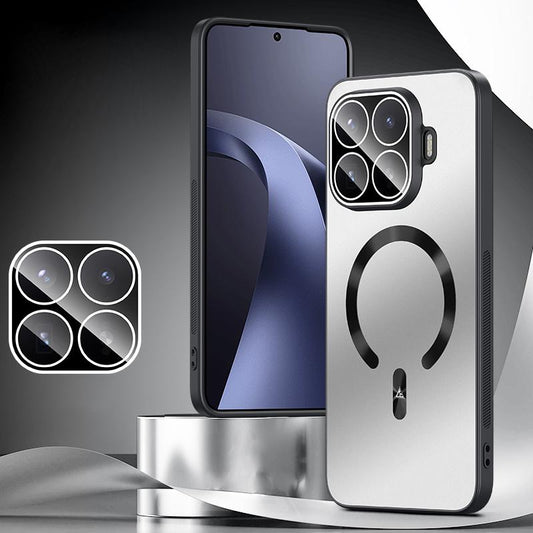 For Xiaomi 17T Pro 5G Ice Magnetic Explosion-proof Lens Film PC Phone Case(Space Silver)