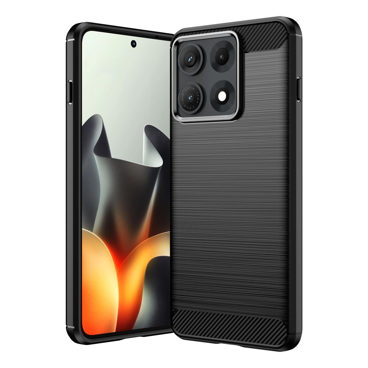 For Lenovo Legion Y70 5G 2026 Carbon Fiber Brushed Texture TPU Phone Case(Black)