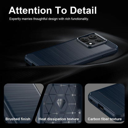 For Lenovo Legion Y70 5G 2026 Carbon Fiber Brushed Texture TPU Phone Case(Blue)