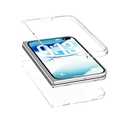 For iPhone Fold ABEEL Clear PC Phone Case(Transparent)