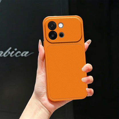 For OnePlus 13T Lambskin Series Skin Feel Shockproof Phone Case(Orange)