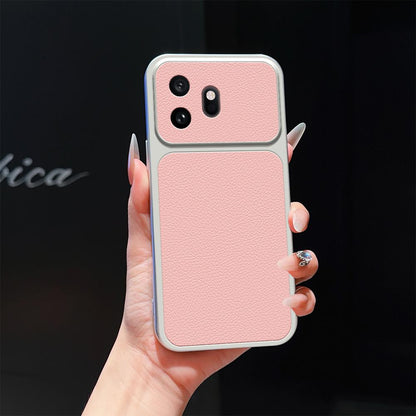 For OnePlus 15T 5G Lambskin Series Skin Feel Shockproof Phone Case(Pink)