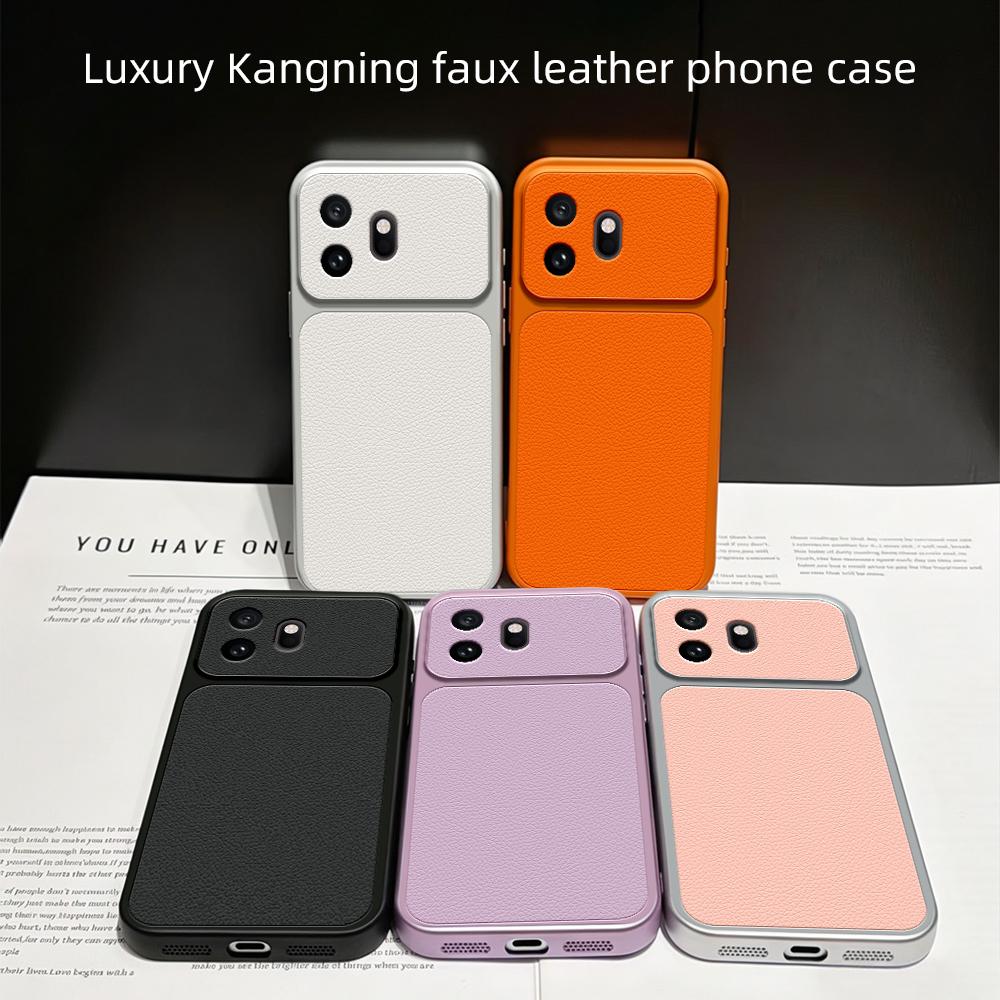 For OnePlus 15T 5G Lambskin Series Skin Feel Shockproof Phone Case(Purple)