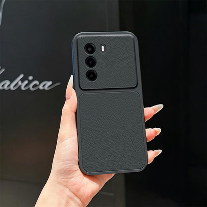 For OnePlus Turbo 6X 5G Lambskin Series Skin Feel Shockproof Phone Case(Black)