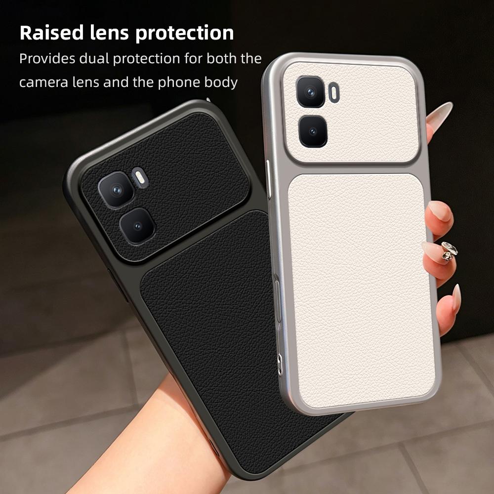 For Infinix GT 50 Pro 5G Lambskin Series Skin Feel Shockproof Phone Case(Purple)
