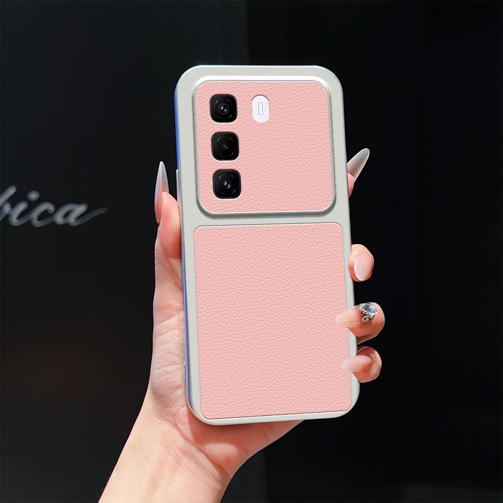 For Infinix Hot 50 Pro+ 4G Lambskin Series Skin Feel Shockproof Phone Case(Pink)