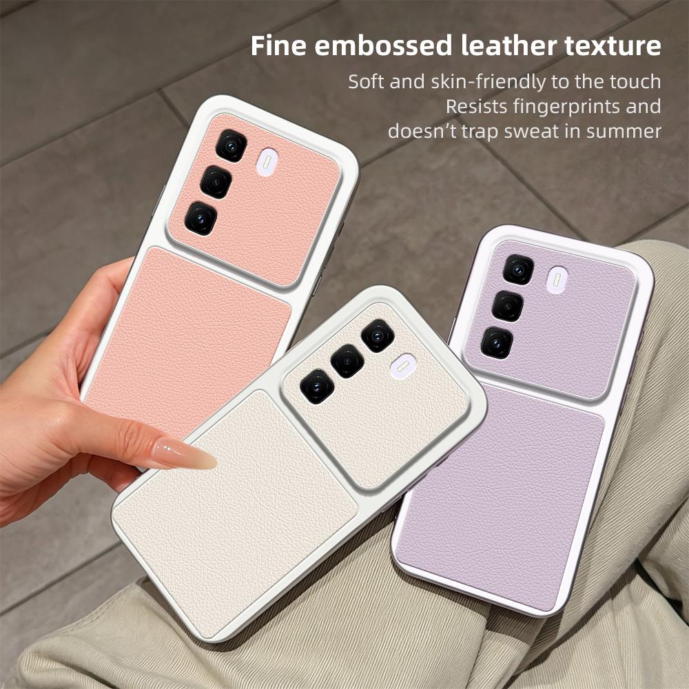 For Infinix Hot 50 Pro+ 4G Lambskin Series Skin Feel Shockproof Phone Case(Purple)