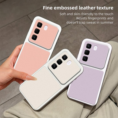 For Infinix Hot 50 Pro+ 4G Lambskin Series Skin Feel Shockproof Phone Case(Purple)