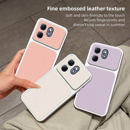 For Infinix Hot 50i Lambskin Series Skin Feel Shockproof Phone Case(Orange)