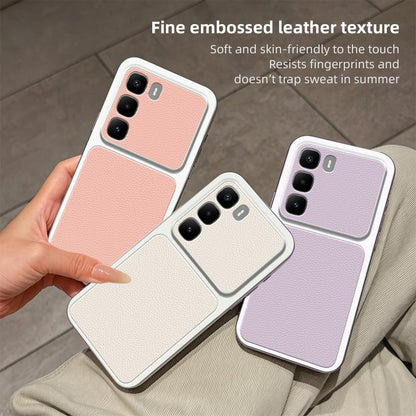 For Infinix Hot 60 Pro+ 4G Lambskin Series Skin Feel Shockproof Phone Case(Black)