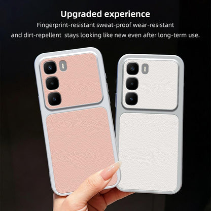 For Infinix Hot 60 Pro+ 4G Lambskin Series Skin Feel Shockproof Phone Case(Black)