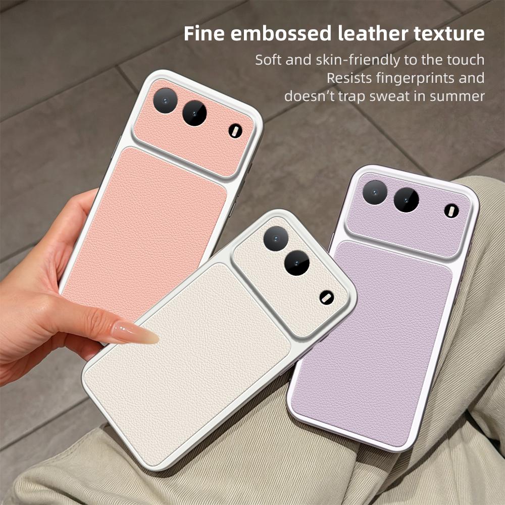 For Infinix Hot 60i 5G Lambskin Series Skin Feel Shockproof Phone Case(Pink)