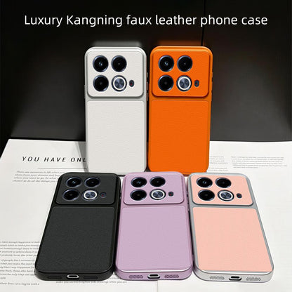 For Infinix Note 40 Lambskin Series Skin Feel Shockproof Phone Case(Orange)