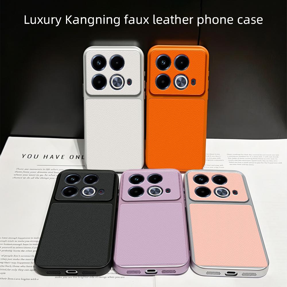 For Infinix Note 40 Lambskin Series Skin Feel Shockproof Phone Case(Silver)
