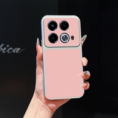 For Infinix Note 40 Lambskin Series Skin Feel Shockproof Phone Case(Pink)