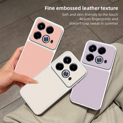 For Infinix Note 40 Lambskin Series Skin Feel Shockproof Phone Case(Black)