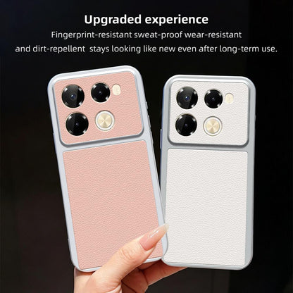 For Infinix Note 40 Pro 4G Lambskin Series Skin Feel Shockproof Phone Case(Orange)