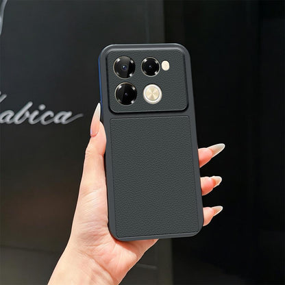 For Infinix Note 40 Pro 4G Lambskin Series Skin Feel Shockproof Phone Case(Black)