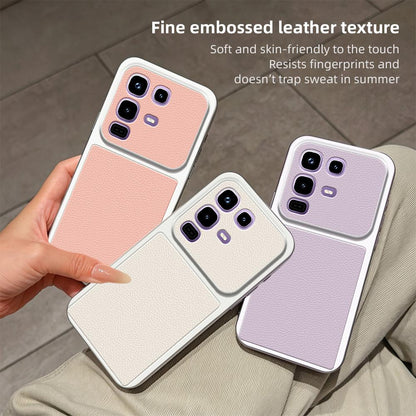 For Infinix Note 50 Pro 4G Lambskin Series Skin Feel Shockproof Phone Case(Silver)